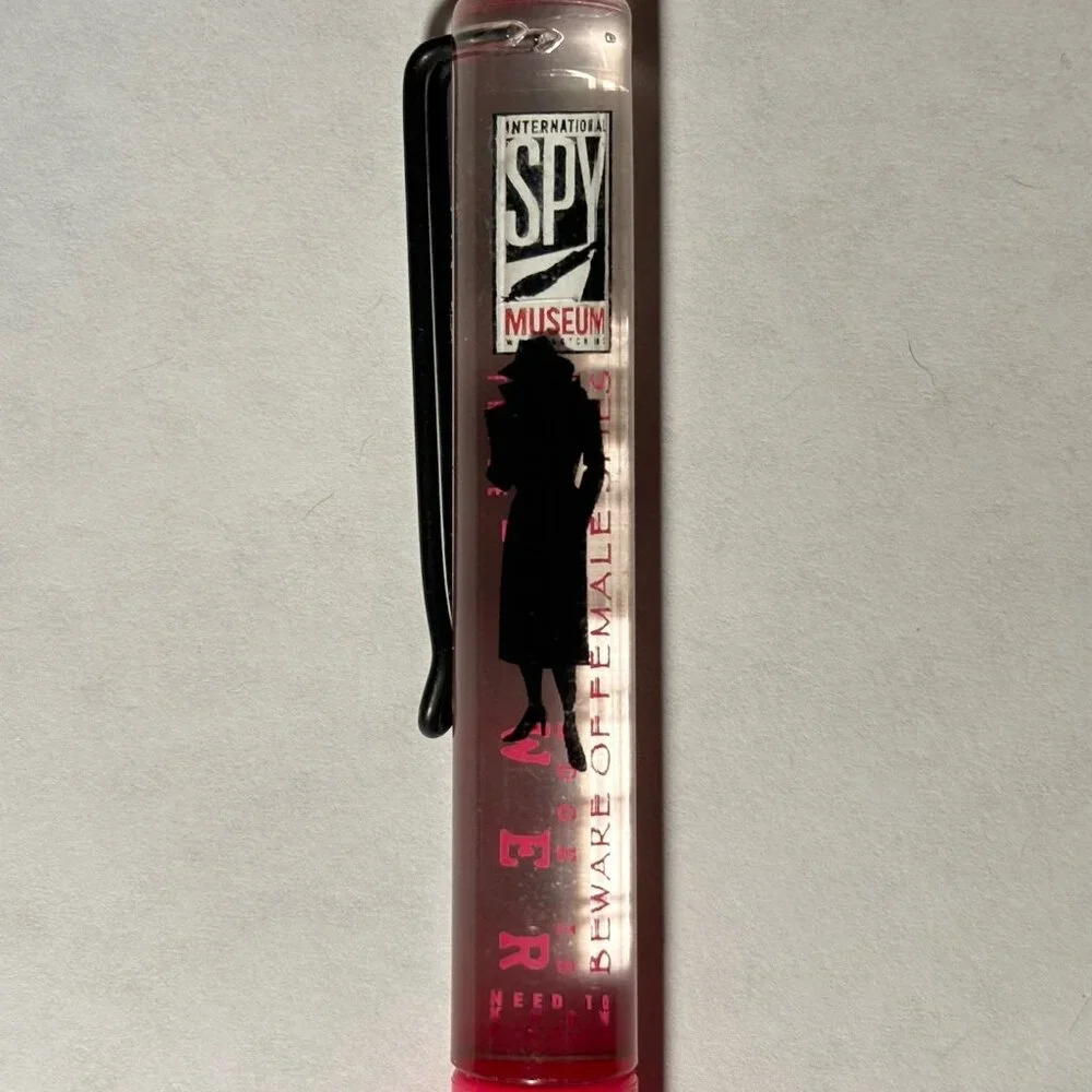 International Spy Museum Washington DC Floaty Pen Female Woman Spy Silhouette